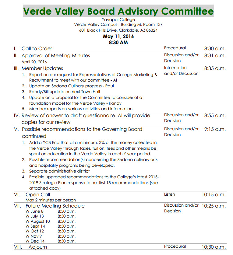 vvbac agenda may 2016